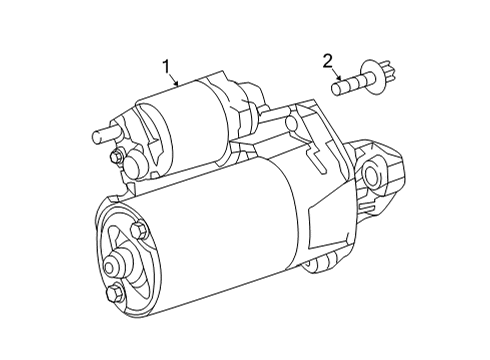 2020 Mercedes-Benz AMG GT 63 Starter, Electrical Diagram