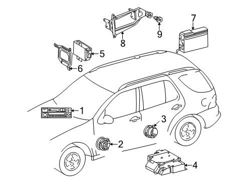 1999 Mercedes-Benz ML430 Sound System Diagram