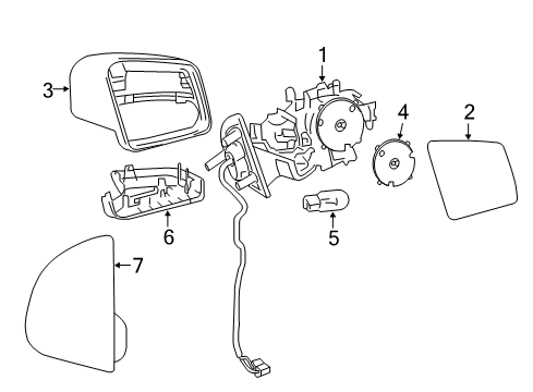 2011 Mercedes-Benz ML350 Mirrors, Electrical Diagram