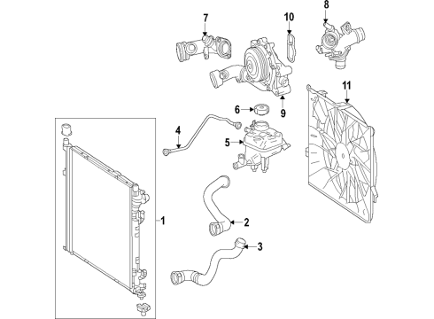 Coolant Line Diagram for 651-200-12-51