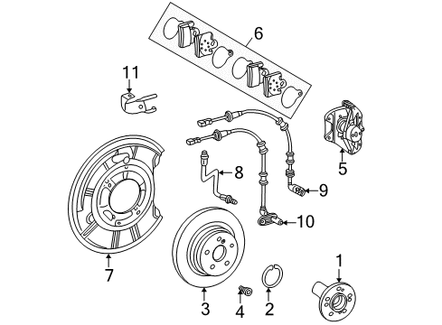 2000 Mercedes-Benz S430 Anti-Lock Brakes Diagram 3