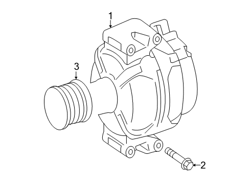 2021 Mercedes-Benz C43 AMG Alternator