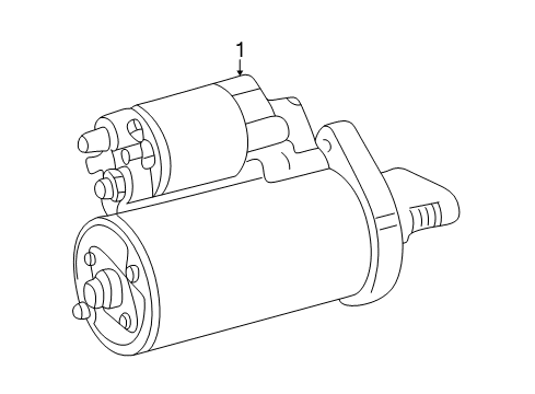 2003 Mercedes-Benz SLK32 AMG Starter, Electrical Diagram