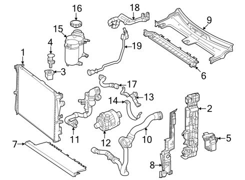 Upper Hose Diagram for 206-501-60-02