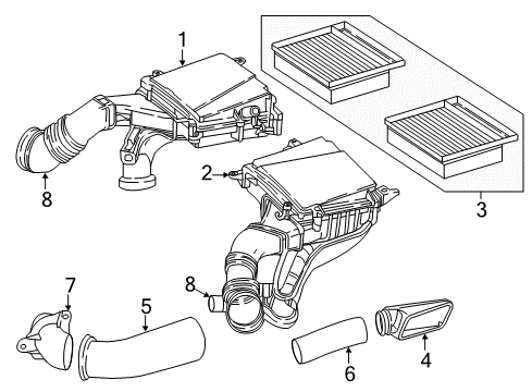 2016 Mercedes-Benz G65 AMG Filters Diagram 1