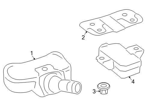 2011 Mercedes-Benz E550 Tire Pressure Monitoring, Electrical Diagram 1