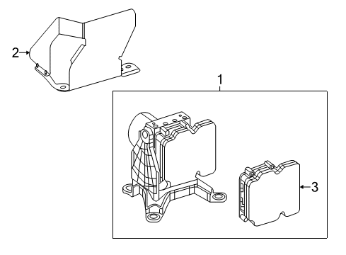 2015 Mercedes-Benz SL65 AMG Anti-Lock Brakes Diagram 1