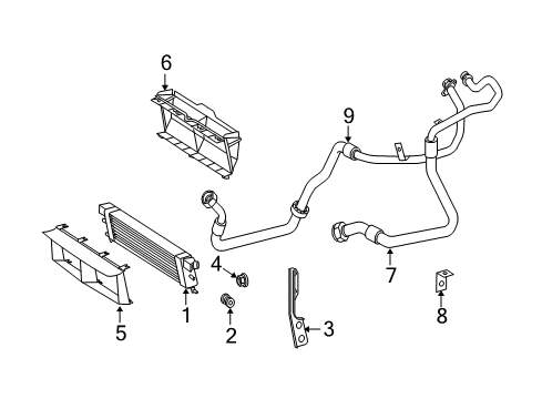 Oil Cooler Diagram for 220-500-04-00