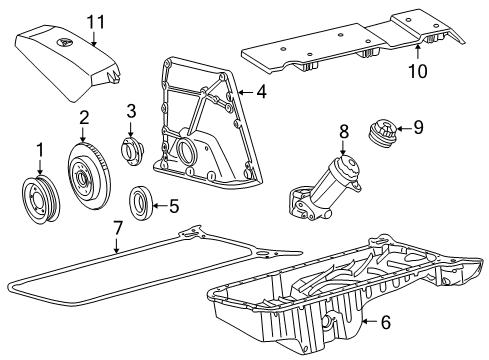 1997 Mercedes-Benz C280 Engine Parts, Timing Diagram 1