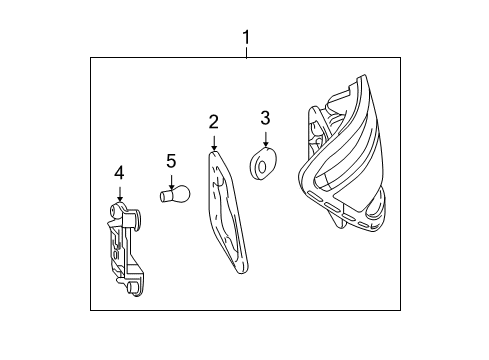 2009 Mercedes-Benz C350 Bulbs Diagram 7