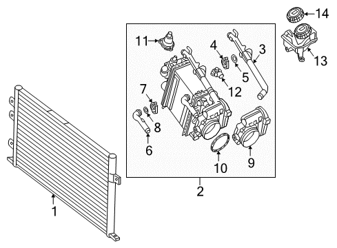 2016 Mercedes-Benz G550 Intercooler Diagram