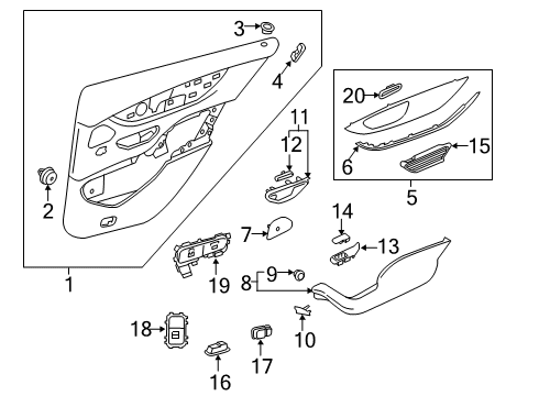 ARMREST Diagram for 257-730-52-00-7E80