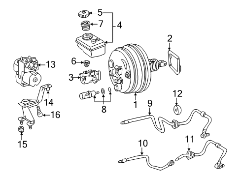 2003 Mercedes-Benz CL600 Hydraulic System Diagram