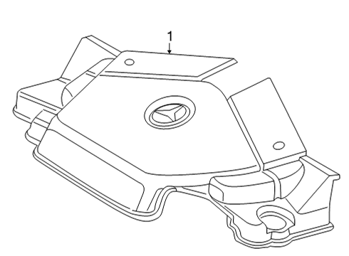 2006 Mercedes-Benz G500 Engine Appearance Cover Diagram