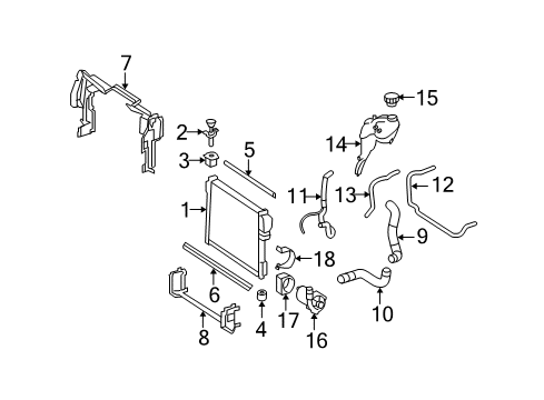 Radiator Diagram for 221-500-32-03