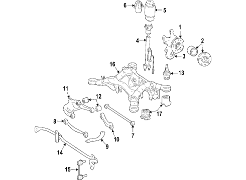 Suspension Crossmember Diagram for 251-350-00-32