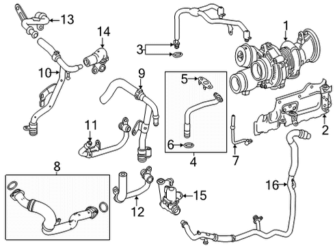 2022 Mercedes-Benz GLS63 AMG Turbocharger Diagram