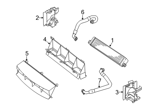 2012 Mercedes-Benz C63 AMG Oil Cooler Diagram 3