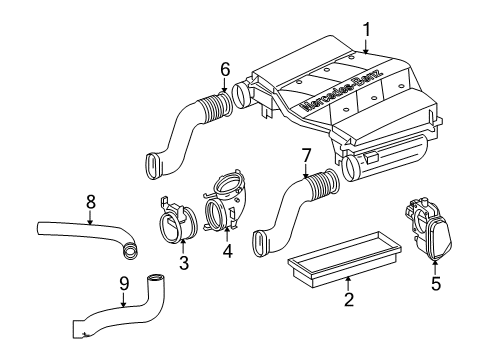 2011 Mercedes-Benz GLK350 Air Intake Diagram