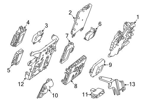 Mount Bracket Diagram for 222-545-56-00