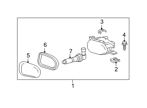 Fog Lamp Assembly Diagram for 211-820-12-56