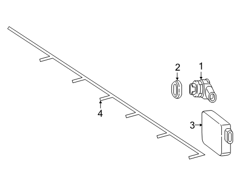 2020 Mercedes-Benz C300 Electrical Components - Front Bumper