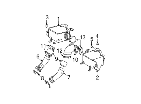 2013 Mercedes-Benz CL600 Intercooler, Cooling Diagram