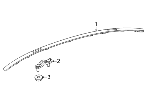 2023 Mercedes-Benz EQS 450 Exterior Trim - Roof