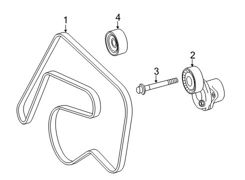 2022 Mercedes-Benz Sprinter 2500 Belts & Pulleys, Cooling Diagram 2