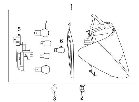 2015 Mercedes-Benz CLA45 AMG Bulbs Diagram 3