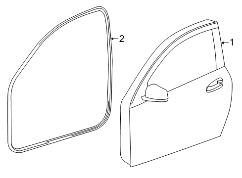 2015 Mercedes-Benz C63 AMG Door & Components, Body Diagram