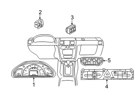 Instrument Cluster Diagram for 463-540-44-11