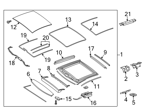 2017 Mercedes-Benz S600 Sunroof  Diagram 1