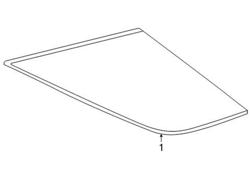 2021 Mercedes-Benz GLE580 Glass & Hardware - Quarter Panel