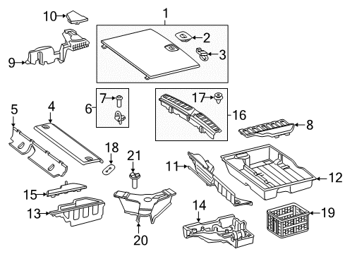 2018 Mercedes-Benz GLC300 Interior Trim - Rear Body Diagram 2