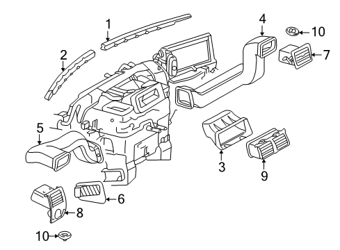 2003 Mercedes-Benz SLK32 AMG Ducts Diagram