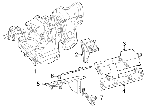 2024 Mercedes-Benz C43 AMG Turbocharger & Components Diagram 2