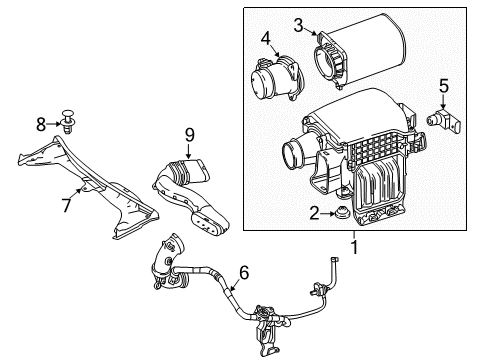 2017 Mercedes-Benz C350e Filters Diagram 1