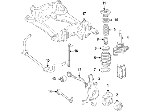 Coil Spring Diagram for 204-321-16-04