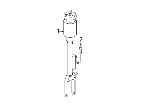 2012 Mercedes-Benz R350 Shocks & Components - Front Diagram 1