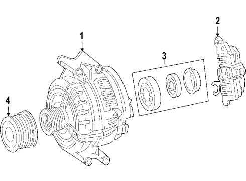 2005 Mercedes-Benz SLK350 Alternator Diagram 1