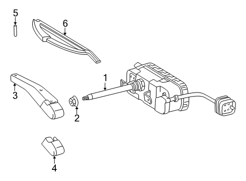 1997 Mercedes-Benz C230 Washer Components