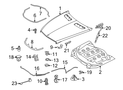 2012 Mercedes-Benz CL63 AMG Anti-Theft Components Diagram 2