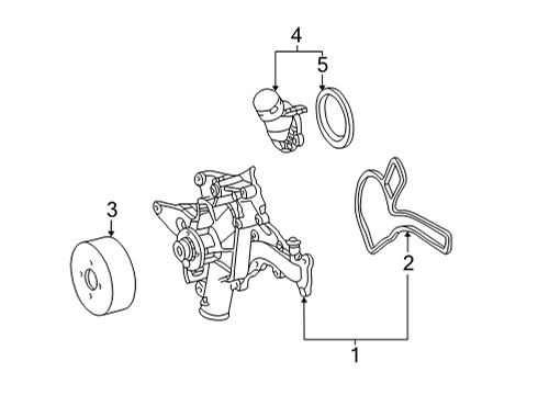 2006 Mercedes-Benz G500 Water Pump Diagram