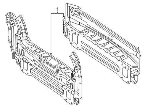 2021 Mercedes-Benz GLS63 AMG Rear Body Diagram