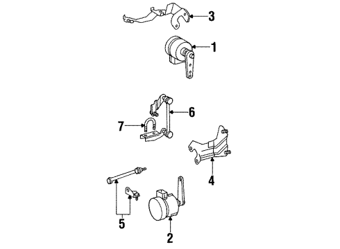 1993 Mercedes-Benz 300SD Electrical Components Diagram 3