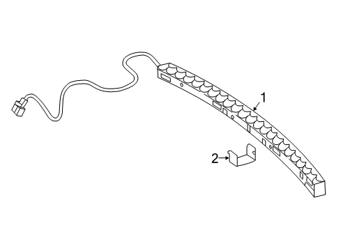 2023 Mercedes-Benz C63 AMG S High Mount Lamps Diagram 2