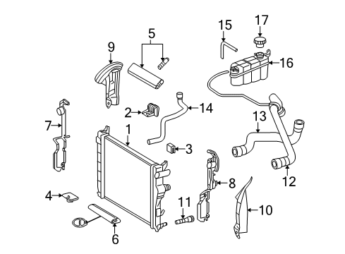 Radiator Diagram for 220-500-24-03-64