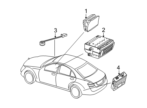 2008 Mercedes-Benz S600 Navigation System Diagram