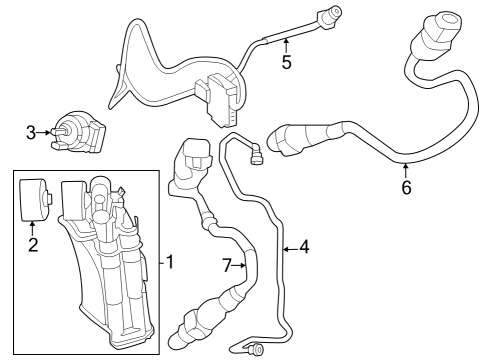 2023 Mercedes-Benz GLC300 Emission Components Diagram 1